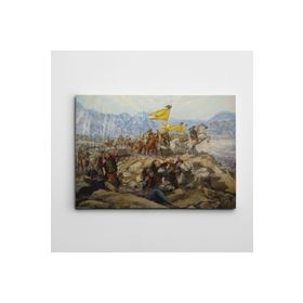Dekolata Savaş Yağlı Boya Reprodüksiyon 40x60 cm Kanvas Tablo
