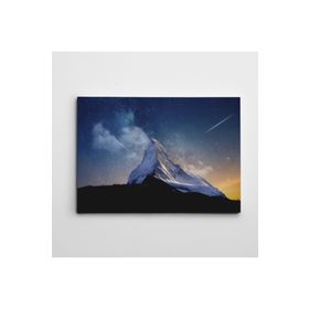 Dekolata Şehir Adam ve Yıldızlar 20x30 cm Kanvas Tablo