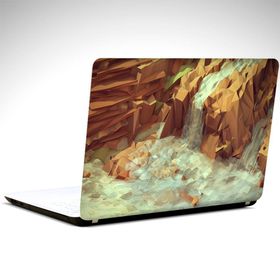 Dekolata Şelale Low Poly 40.5x27 cm Laptop Sticker