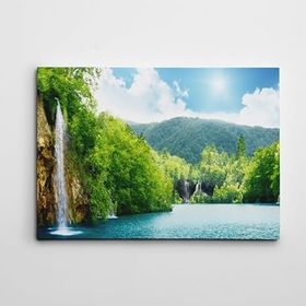 Dekolata Şelale ve Nehir 40x60 cm Kanvas Tablo
