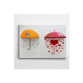 Dekolata Şemsiyeler 50x70 cm Kanvas Tablo
