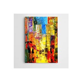 Dekolata Şemsiyeler Modern Sanat 85x120 cm Kanvas Tablo