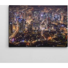 Dekolata Seoul'da Gece 40x60 cm Kanvas Tablo