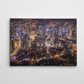 Dekolata Seoul'da Gece 70x100 cm Kanvas Tablo