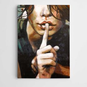 Dekolata Sessizlik Modern Sanat 20x30 cm Kanvas Tablo