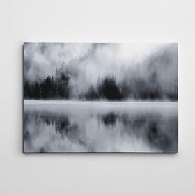 Dekolata Sis Siyah Beyaz 85x120 cm Kanvas Tablo