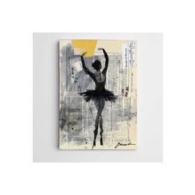 Dekolata Siyah Balerin Modern Sanat 60x85 cm Kanvas Tablo