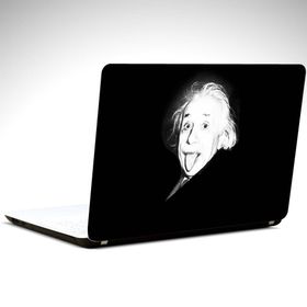 Dekolata Siyah Beyaz Einstein 38x27 cm Laptop Sticker