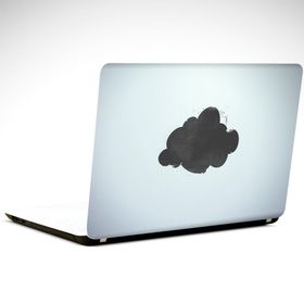 Dekolata Siyah Bulut 25x19 cm Laptop Sticker