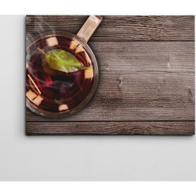 Dekolata Siyah Çay 50x70 cm Kanvas Tablo