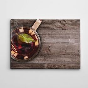 Dekolata Siyah Çay 70x100 cm Kanvas Tablo