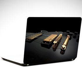 Dekolata Siyah Gitar 37x26 cm Laptop Sticker