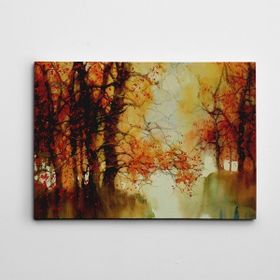 Dekolata Sonbahar Suluboya 100x140 cm Kanvas Tablo