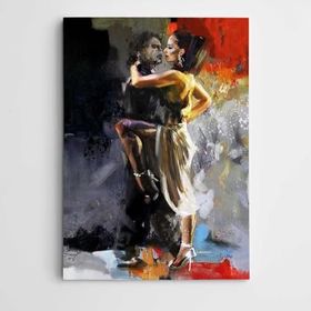 Dekolata Tango Modern Sanat 25x35 cm Kanvas Tablo