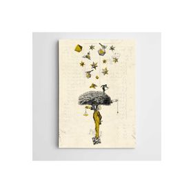 Dekolata Terazi ve Ağaç Modern Sanat 35x50 cm Kanvas Tablo