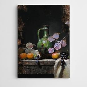 Dekolata Testih Ve Meyveler 30x40 cm Kanvas Tablo