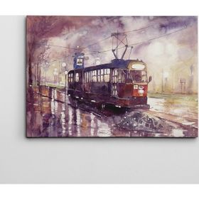 Dekolata Tramvay 40x60 cm Kanvas Tablo