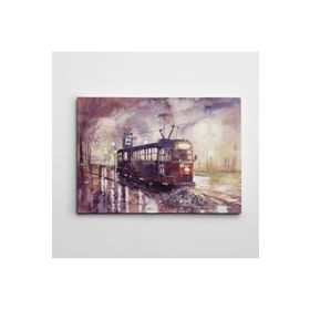 Dekolata Tramvay 60x85 cm Kanvas Tablo