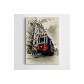 Dekolata Tren Ve İnsanlar 100x140 cm Kanvas Tablo