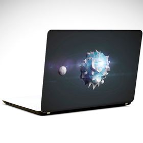 Dekolata Uydu Low Poly 38x27 cm Laptop Sticker