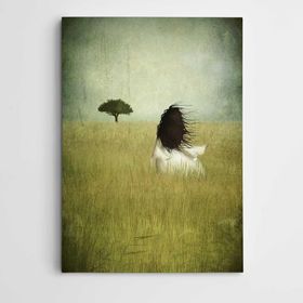 Dekolata Uzak Ağaç Modern Sanat 70x100 cm Kanvas Tablo