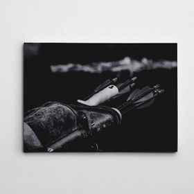 Dekolata VK4853-9652 Oklar Siyah Beyaz 100x140 cm Kanvas Tablo