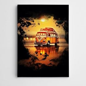 Dekolata Wolkswagen Modern Sanat 20x30 cm Kanvas Tablo