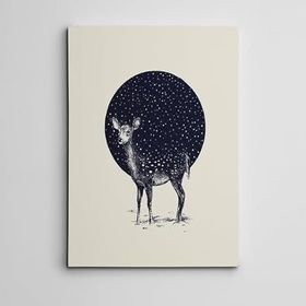 Dekolata Yavru Ceylan Mini 50x70 cm Kanvas Tablo