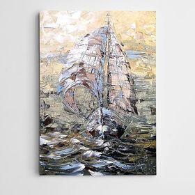 Dekolata Yelkenli 60x85 cm Kanvas Tablo