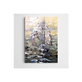 Dekolata Yelkenli 70x100 cm Kanvas Tablo