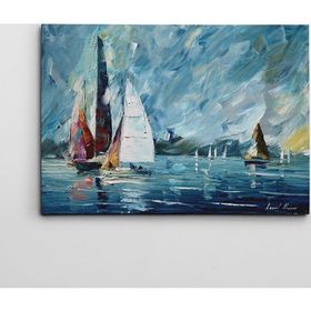 Dekolata Yelkenliler 40x60 cm Kanvas Tablo