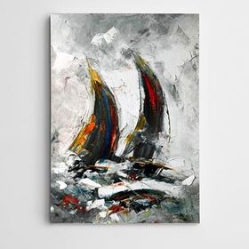 Dekolata Yelkenliler 70x100 cm Kanvas Tablo