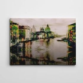 Dekolata Yeşil Şehir 40x60 cm Kanvas Tablo