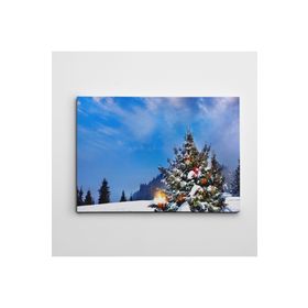 Dekolata Yılbaşı Ağacı 2 50x70 cm Kanvas Tablo