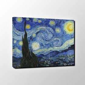 Dekolata Yıldızlı Gece 50x70 cm Kanvas Tablo