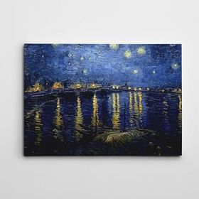 Dekolata Yıldızlı Gece 50x70 cm Kanvas Tablo