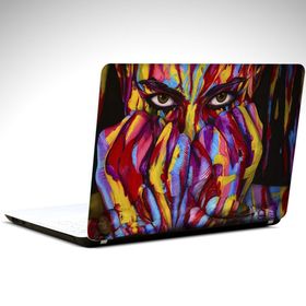Dekolata Yüz Renkler 35x26 cm Laptop Sticker