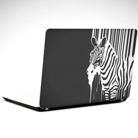 Dekolata Zebra Siyah Beyaz 34x24 cm Laptop Sticker