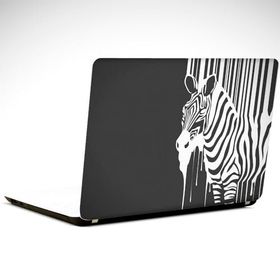 Dekolata Zebra Siyah Beyaz 40.5x27 cm Laptop Sticker