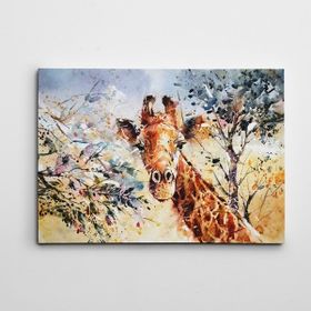 Dekolata Zürafa 20x30 cm Kanvas Tablo