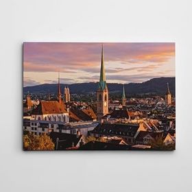 Dekolata Zürih 50x70 cm Kanvas Tablo