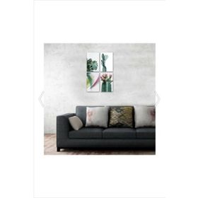 Dekolia By Foresta Concept DKH082 Lazer Kesimli 4 lü 15x23 cm Mdf Tablo