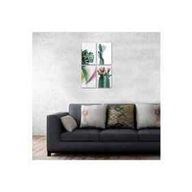 Dekolia By Foresta Concept DKH082 Lazer Kesimli 4 lü 15x23 cm Mdf Tablo