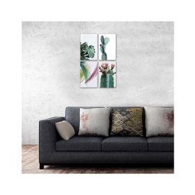 Dekolia By Foresta Concept DKH082 Lazer Kesimli 4 lü 15x23 cm Mdf Tablo