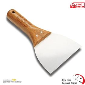 Dekor 0078 8 cm Yay Çeliği Ahşap Saplı Macun Ispatulası