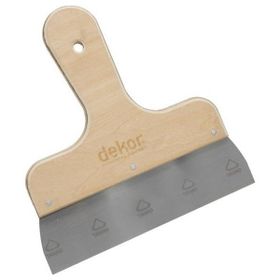 Dekor 045 Eğri Saplı Ahşap Saplı 20 cm Ispatula