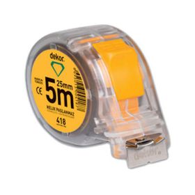 Dekor 25 mm 5 mt Şerit Metre Şeffaf