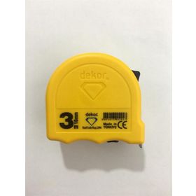 Dekor 3 mt 16 mm Sarı Şerit Metre