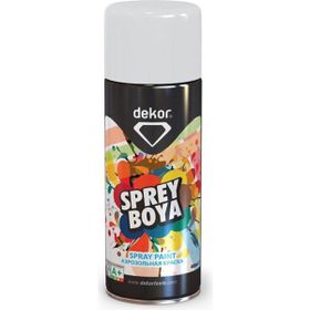 Dekor 400 ml Mat Beyaz Akrilik Efektli Sprey Boya