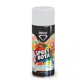 Dekor 400 ml Mat Beyaz Akrilik Efektli Sprey Boya